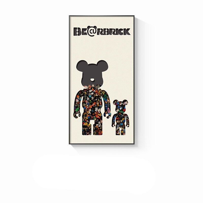 Arthia Designs - Bearbrick Street Posters Wall Canvas Art - Review