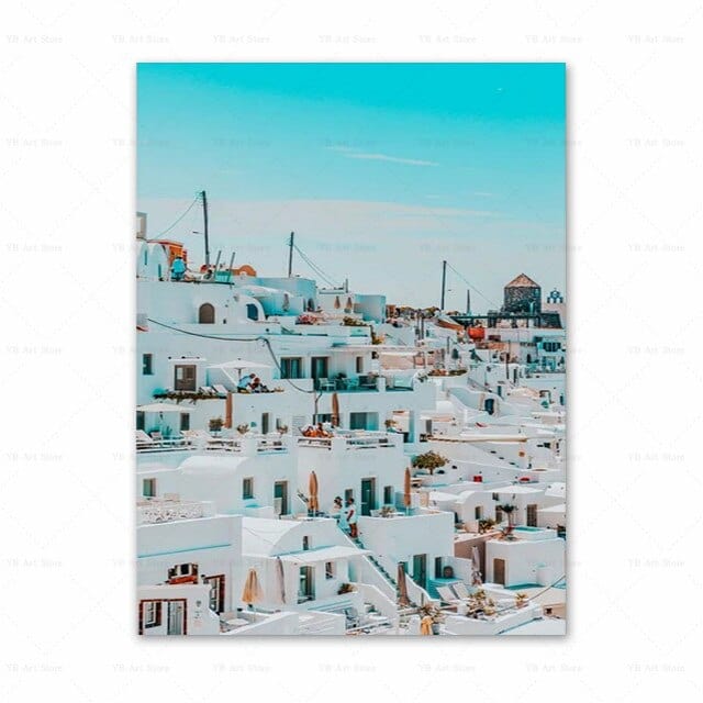 Arthia Designs - Santorini Summer View Gallery Wall Canvas Art - Review