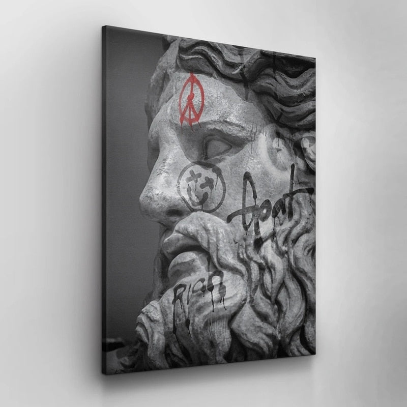 Arthia Designs - Graffiti Greek David Sculpture Canvas Art - Review