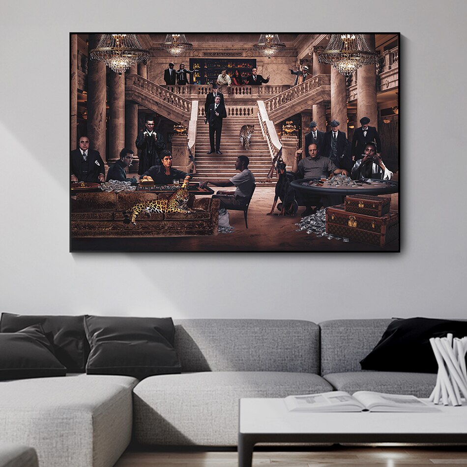 Arthia Designs - Classic Mafia Assembly Canvas Art - Review