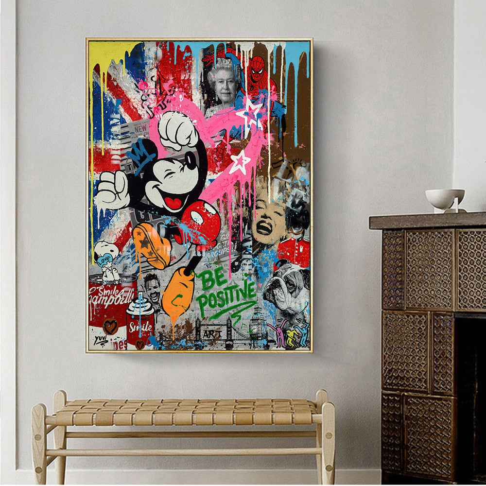 Arthia Designs - Spiderman Mickey Graffiti Canvas Art - Review