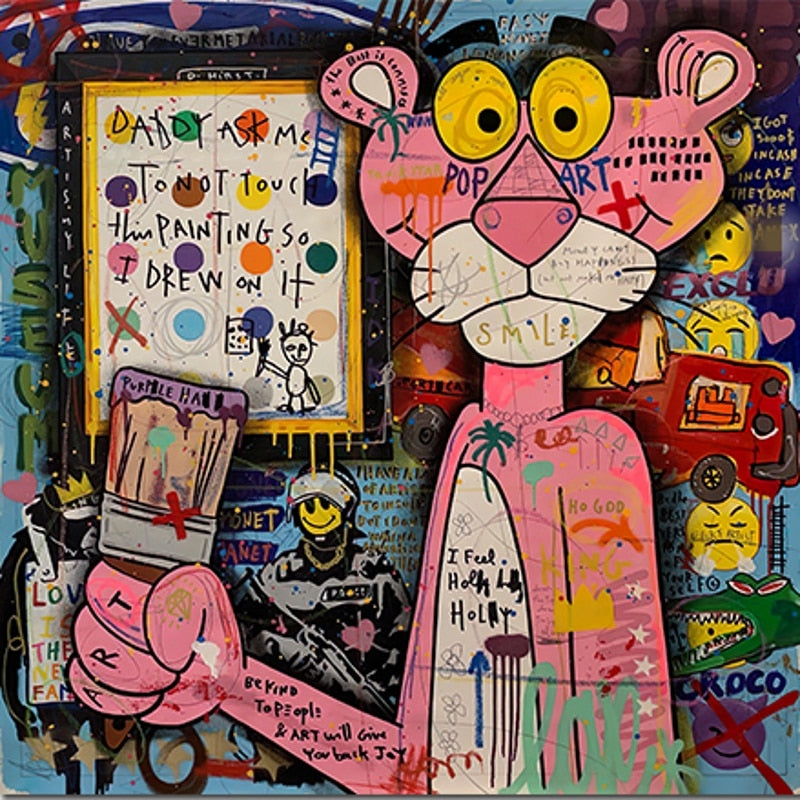 Arthia Designs - Pink Panther Graffiti Canvas Art - Review