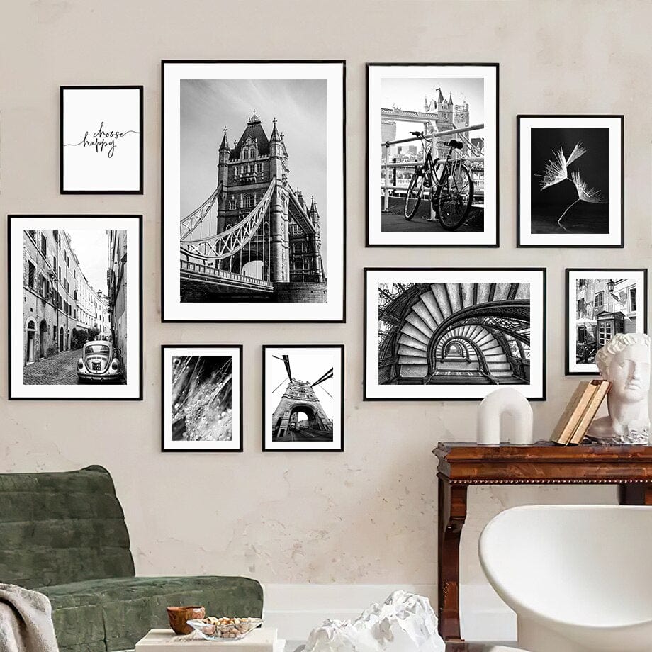 Arthia Designs - Black White London City Canvas Art - Review