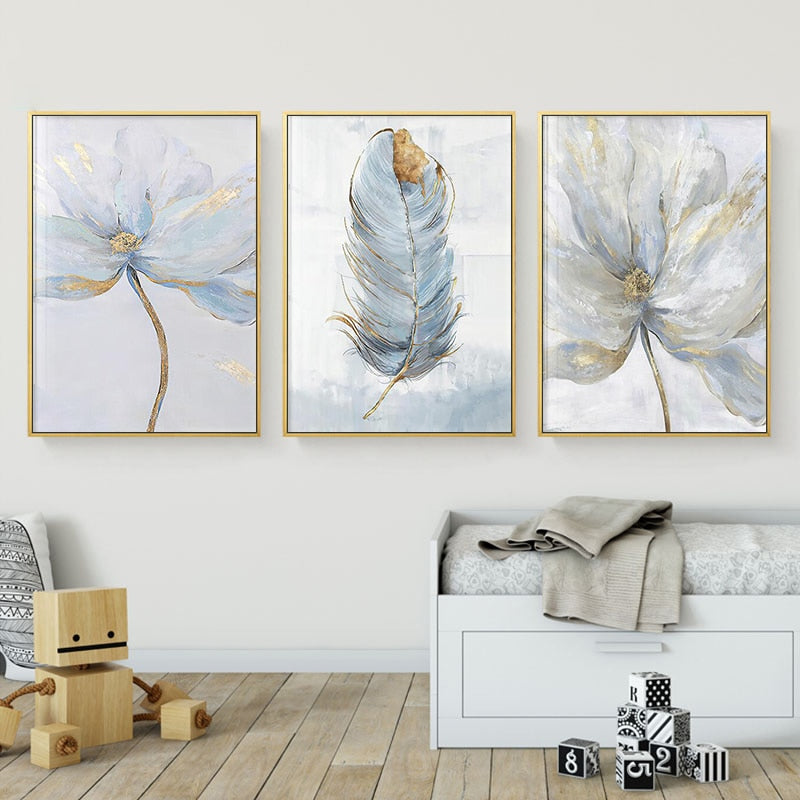 Arthia Designs - Harebell Scandinavian Flower Canvas Art - Review