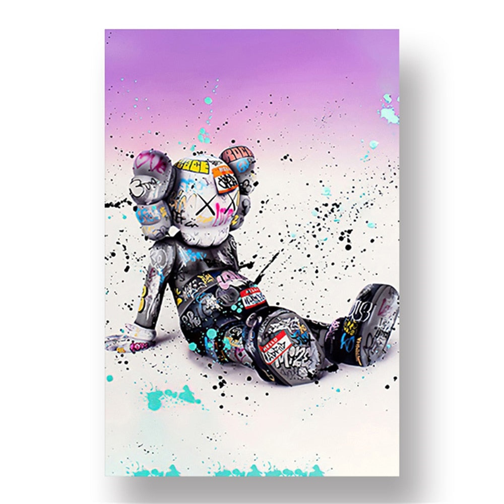 Arthia Designs - Graffiti Bear Statue Canvas Art - Review