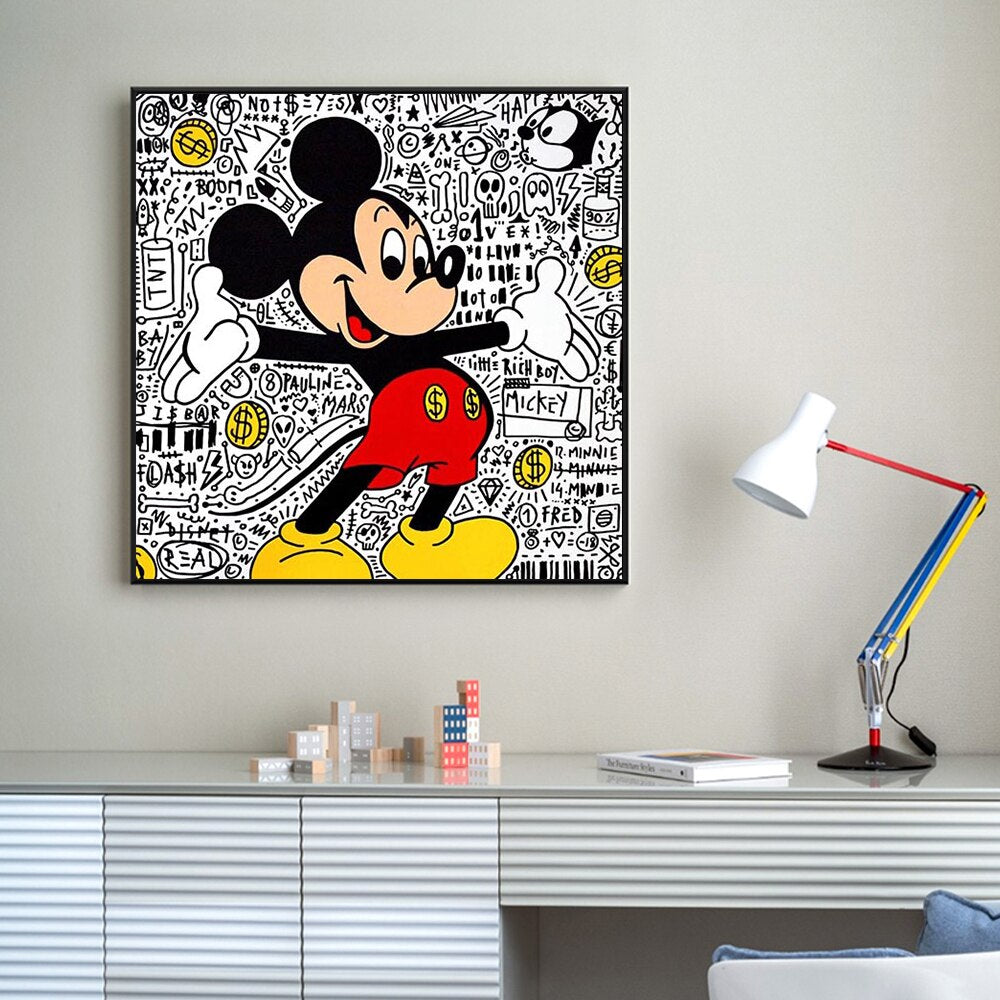 Arthia Designs - Cartoon Mickey Mouse Comics Canvas Art - Review