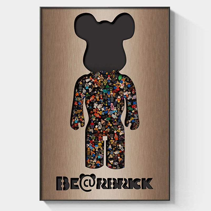 Arthia Designs - Cartoon Bearbrick Graffiti Canvas Art - Review