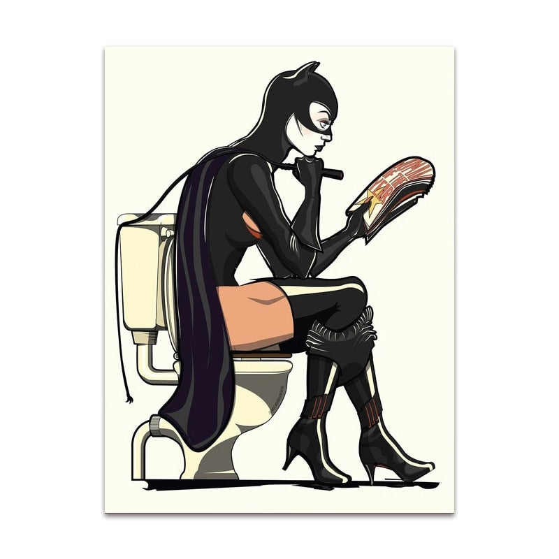 Arthia Designs - DC Superheroes Pooping Canvas Art - Review