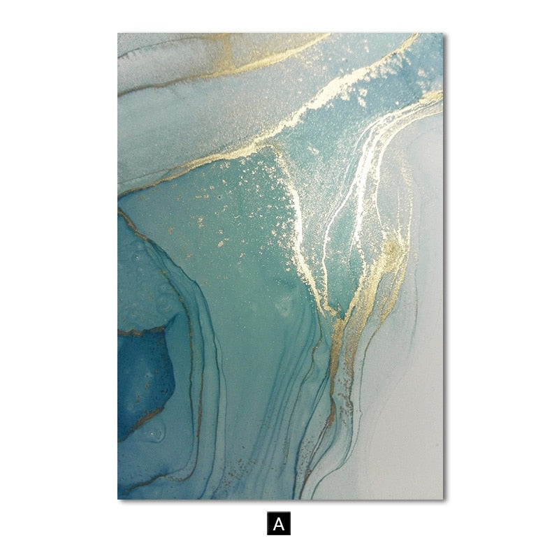 Arthia Designs - Abstract Luxury Blue Ocean Canvas Art - Review