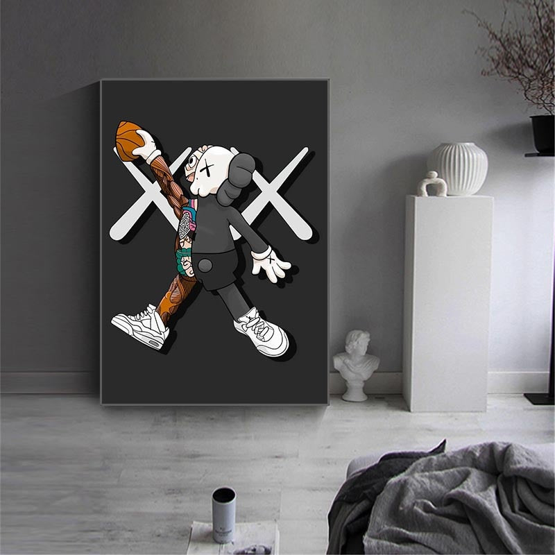 Arthia Designs - Fashion Cartoon Playing Basketball Canvas Art - Review