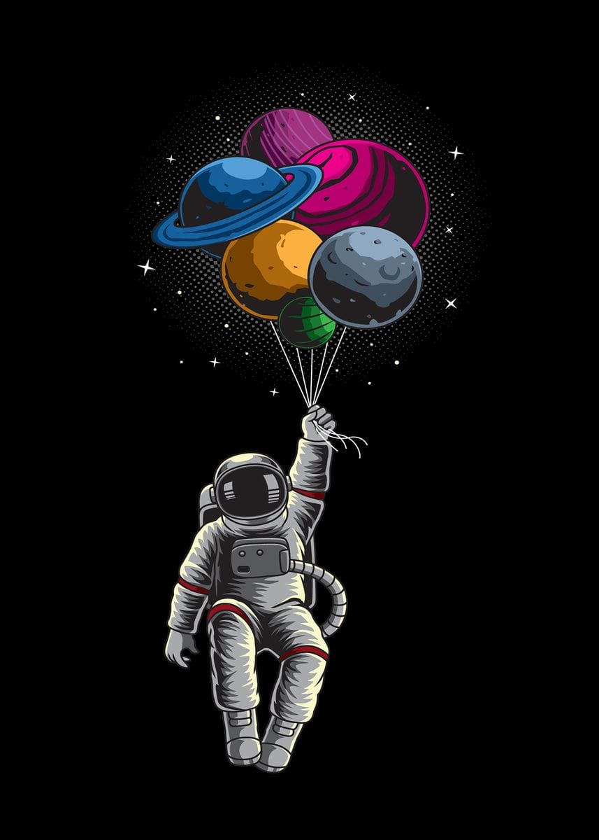 Arthia Designs - Various Funny Astronaut Painting Canvas Art - Review