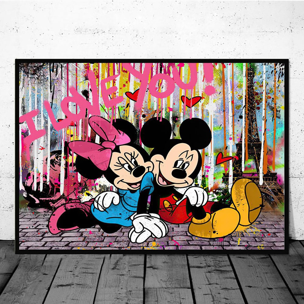 Arthia Designs - Mickey Mouse and Donald Duck Graffiti Canvas Art - Review