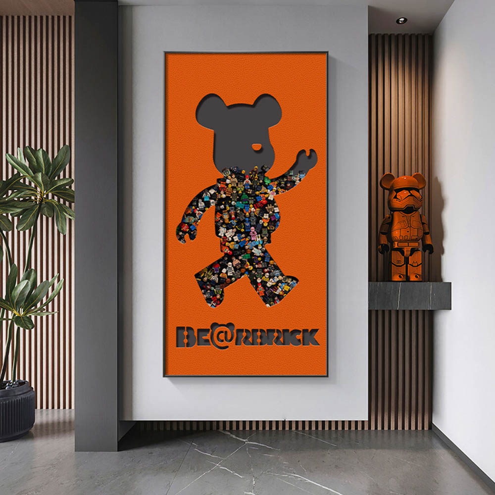 Arthia Designs - Bearbrick Street Posters Wall Canvas Art - Review