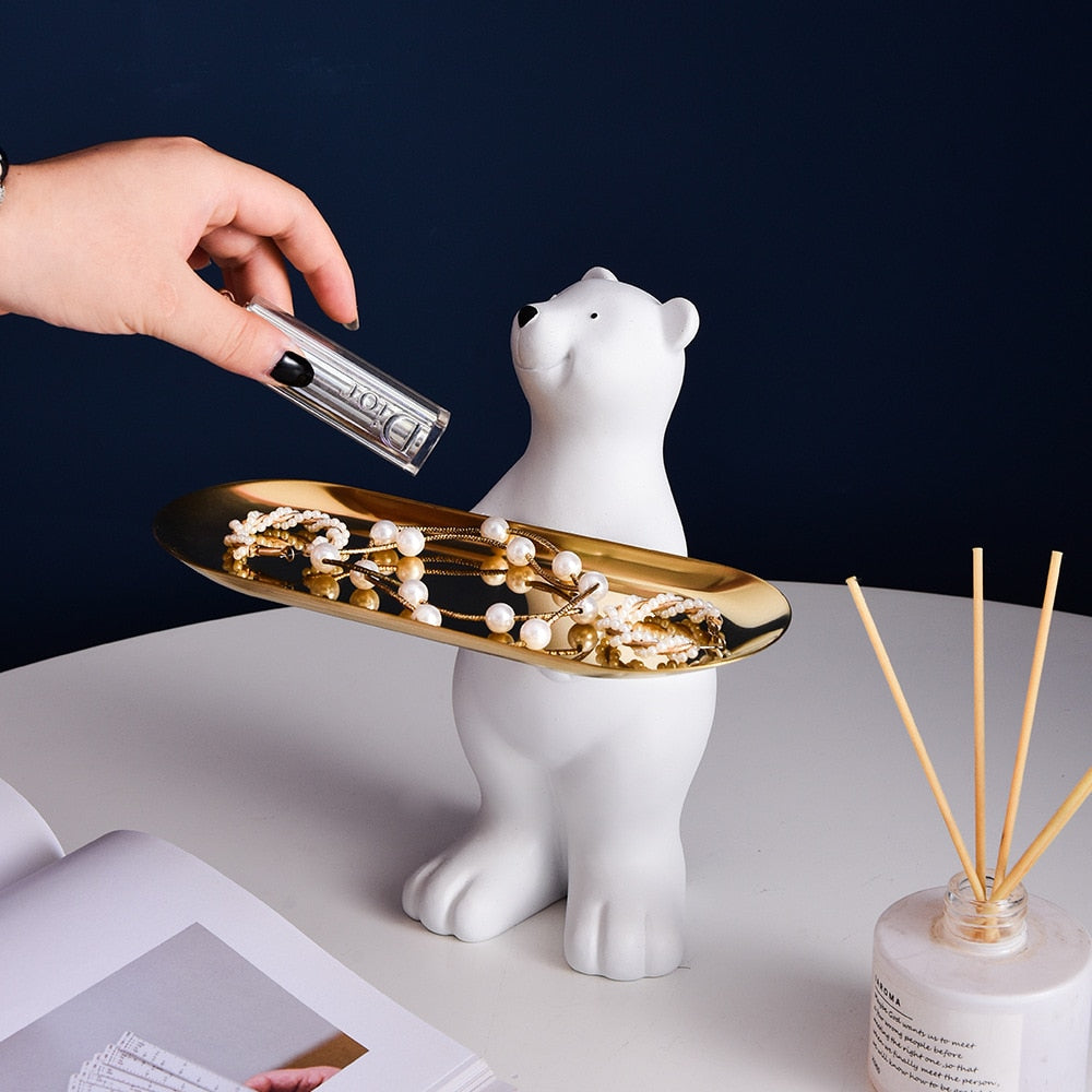 Arthia Designs - Mini White Bear Tray Statue - Review