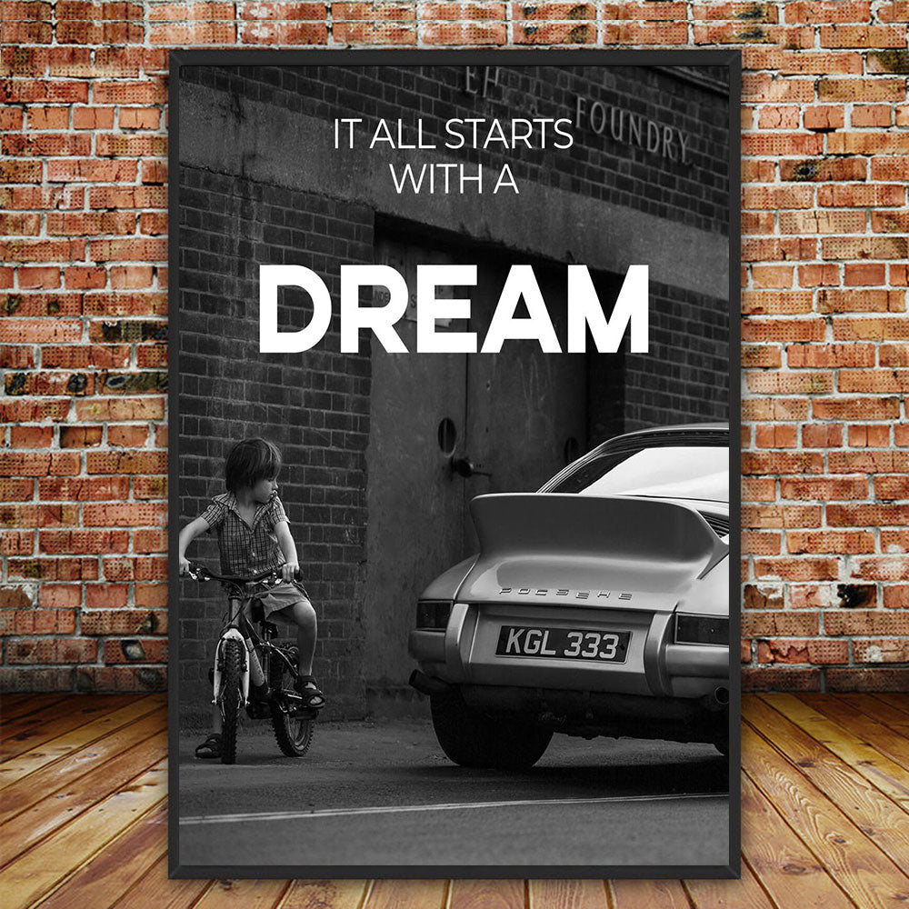 Arthia Designs - Inspirational Dream Car Quote Canvas Art - Review