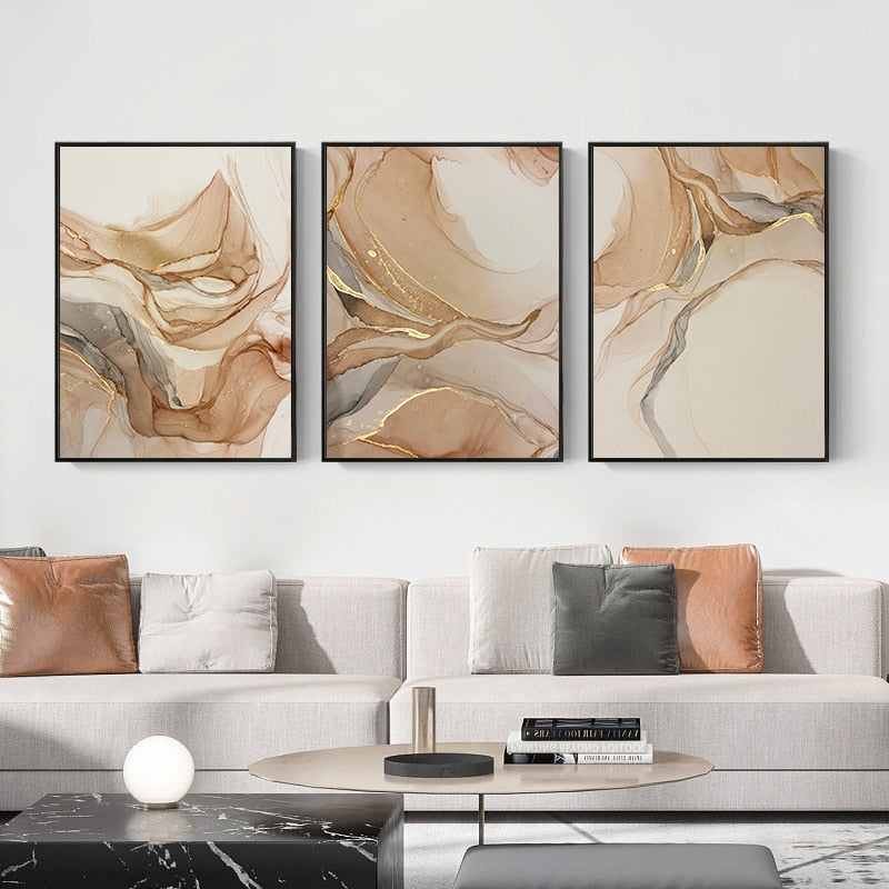 Arthia Designs - Abstract Beige Marble Canvas Art - Review