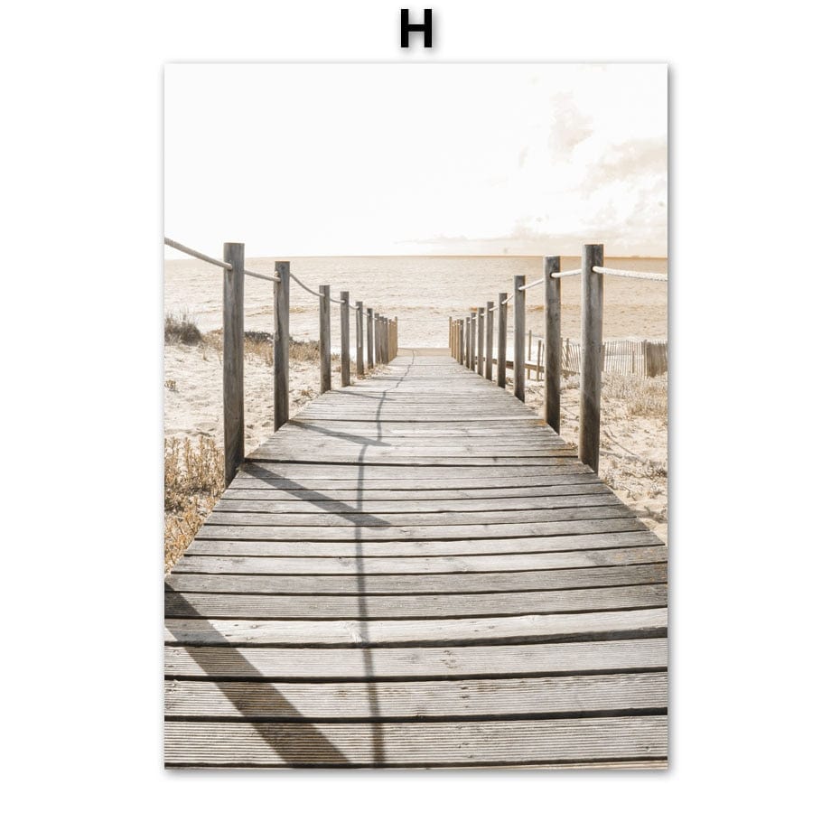 Arthia Designs - Seaside Village Beach Glamping Canvas Art - Review