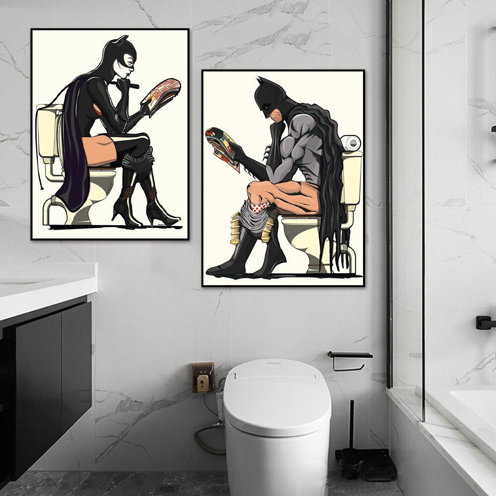 Arthia Designs - DC Superheroes Pooping Canvas Art - Review