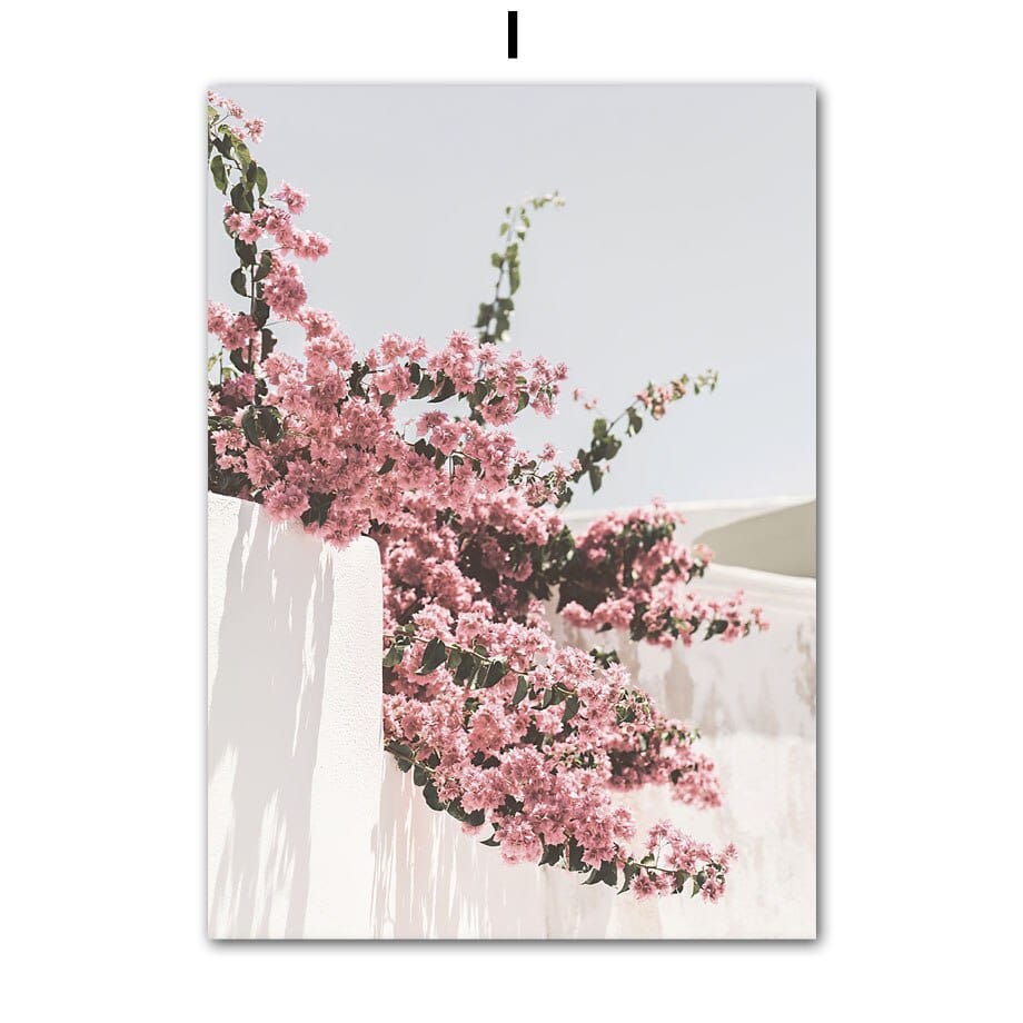 Arthia Designs - Santorini Blooming Summer Vibes Canvas Art - Review