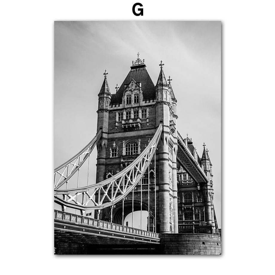 Arthia Designs - Black White London City Canvas Art - Review