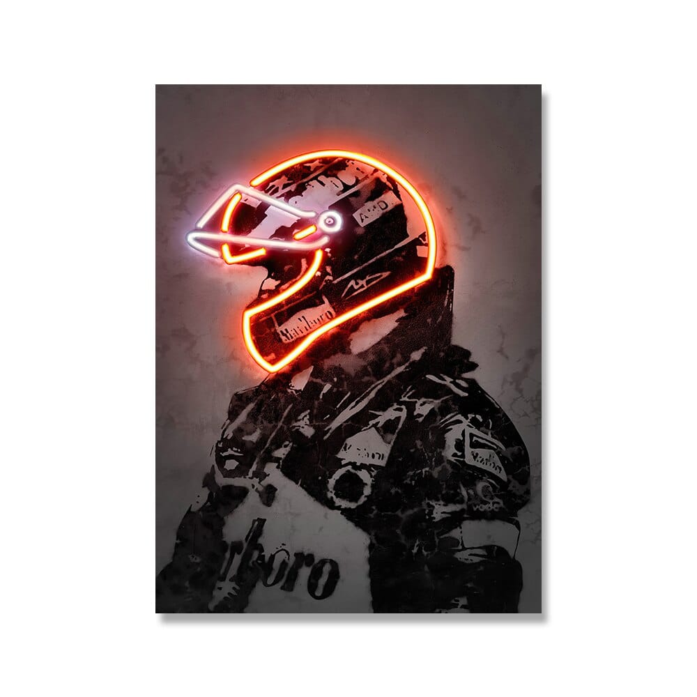 Arthia Designs - Bikers Neon Helmet Canvas Art - Review