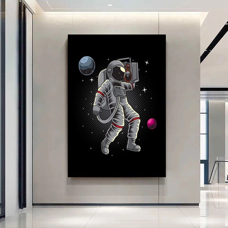 Arthia Designs - Various Funny Astronaut Painting Canvas Art - Review