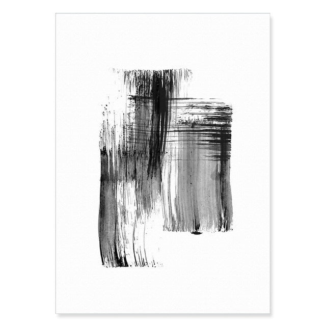 Arthia Designs - Abstract Brush Strokes Black Ink Canvas Art - Review