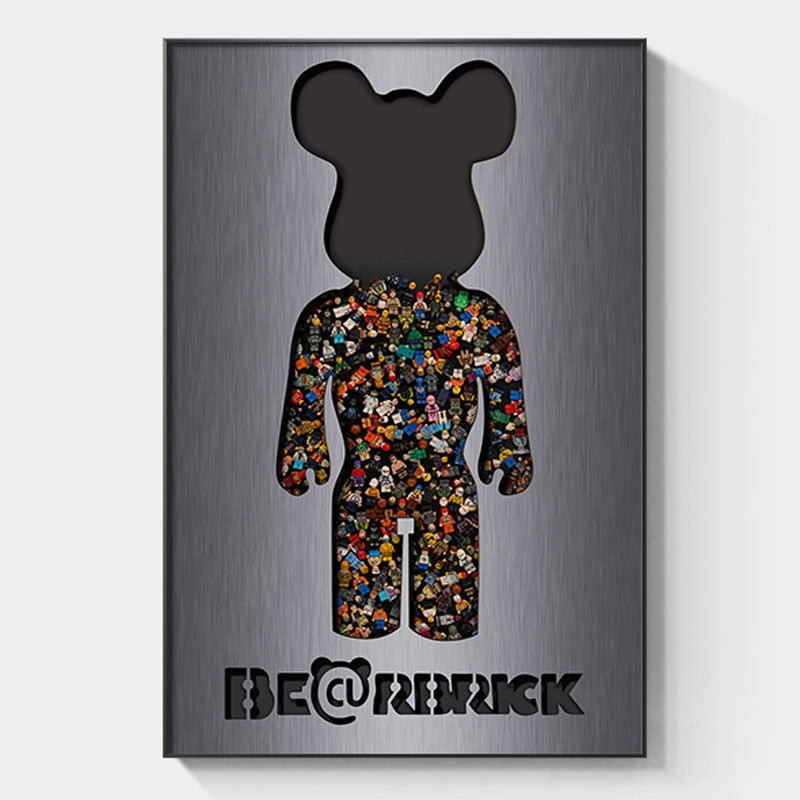 Arthia Designs - Cartoon Bearbrick Graffiti Canvas Art - Review