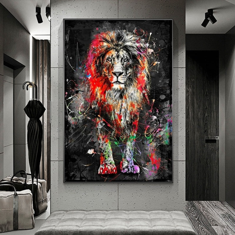 Arthia Designs - Graffiti Animals Oil Paintings Canvas Art - Review