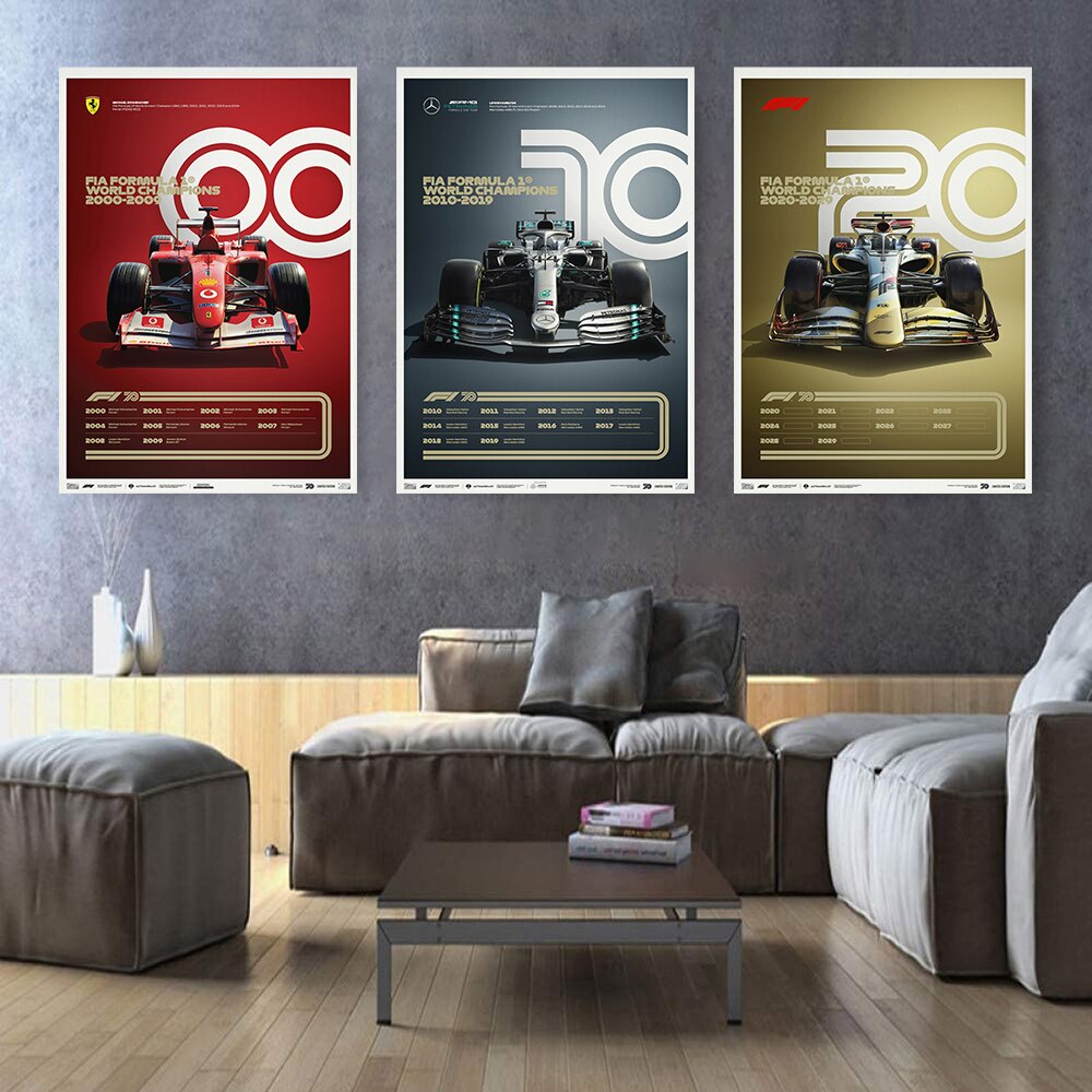 Arthia Designs - Old School Formula One Cars Canvas Art - Review