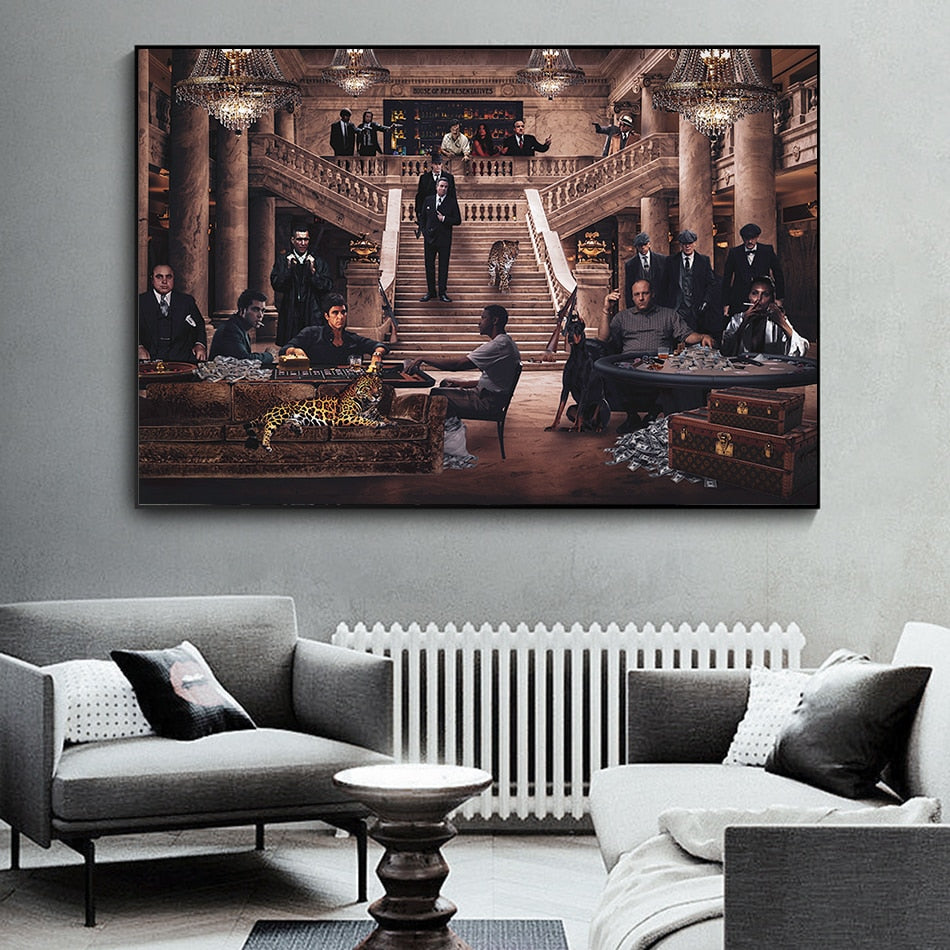 Arthia Designs - Classic Mafia Assembly Canvas Art - Review