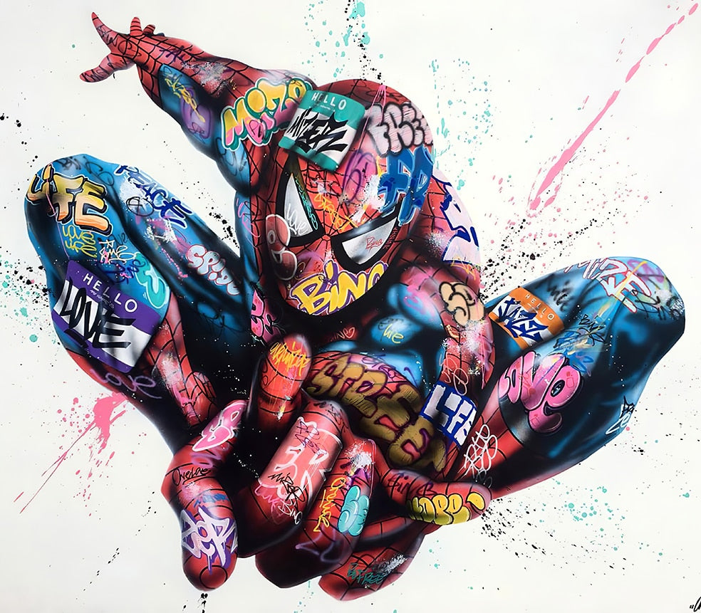 Arthia Designs - Graffiti Spider-Man Wolverine Canvas Art - Review