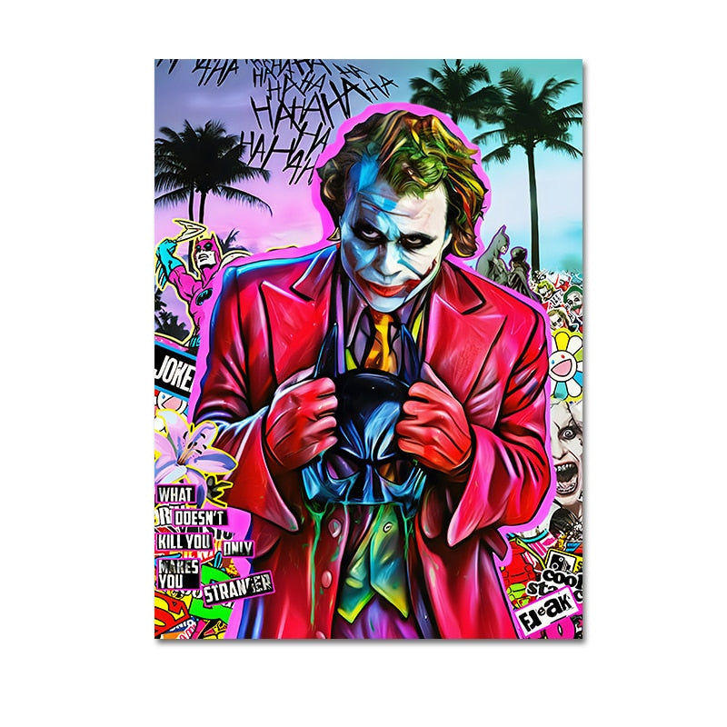 Arthia Designs - Graffiti Comic Joker Canvas Art - Review