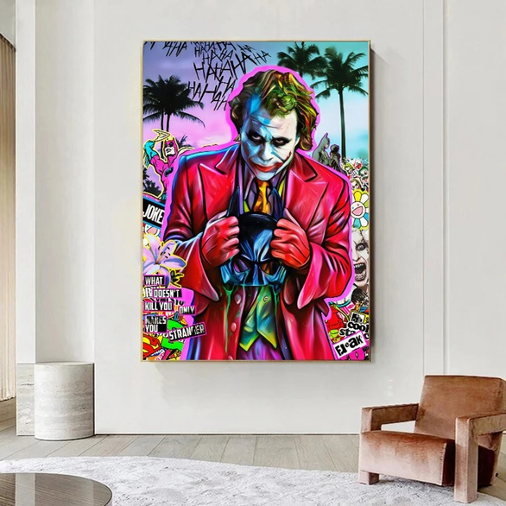 Arthia Designs - Graffiti Comic Joker Canvas Art - Review