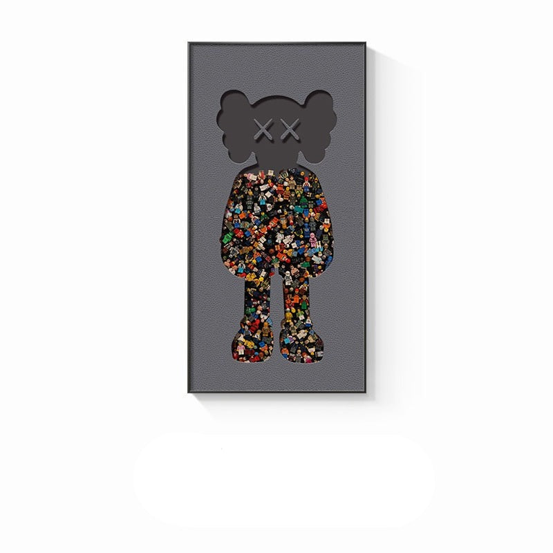 Arthia Designs - Bearbrick Street Posters Wall Canvas Art - Review