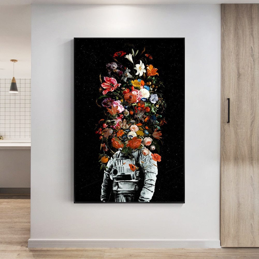 Arthia Designs - Astronaut Blooming Flower Canvas Art - Review