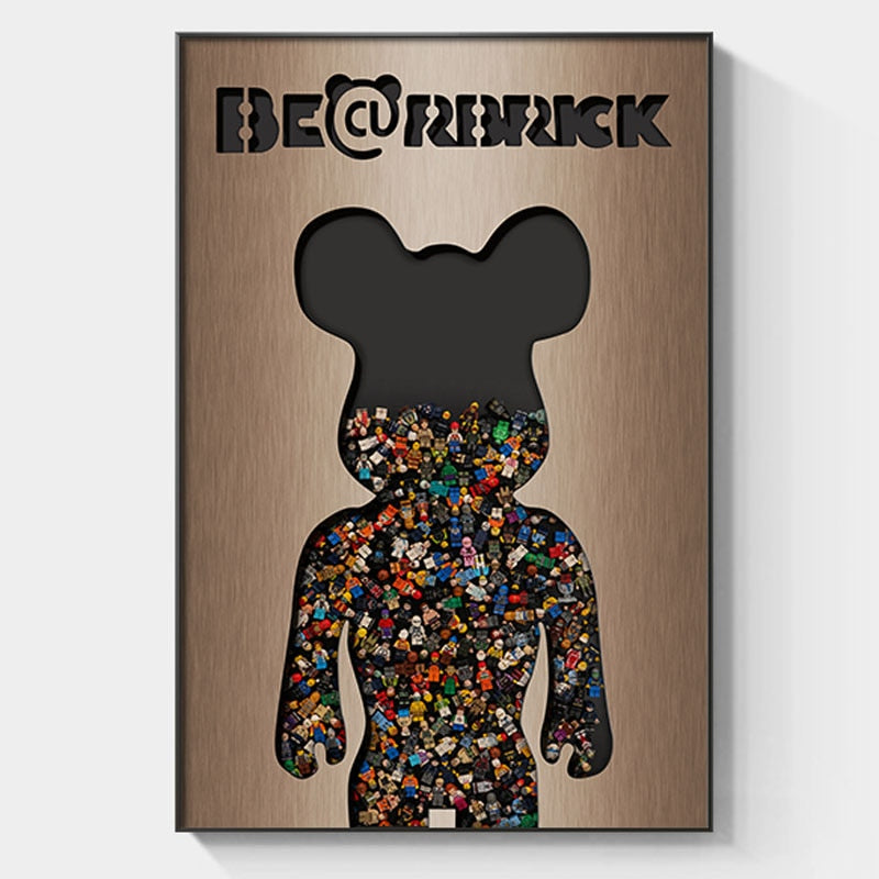 Arthia Designs - Cartoon Bearbrick Graffiti Canvas Art - Review