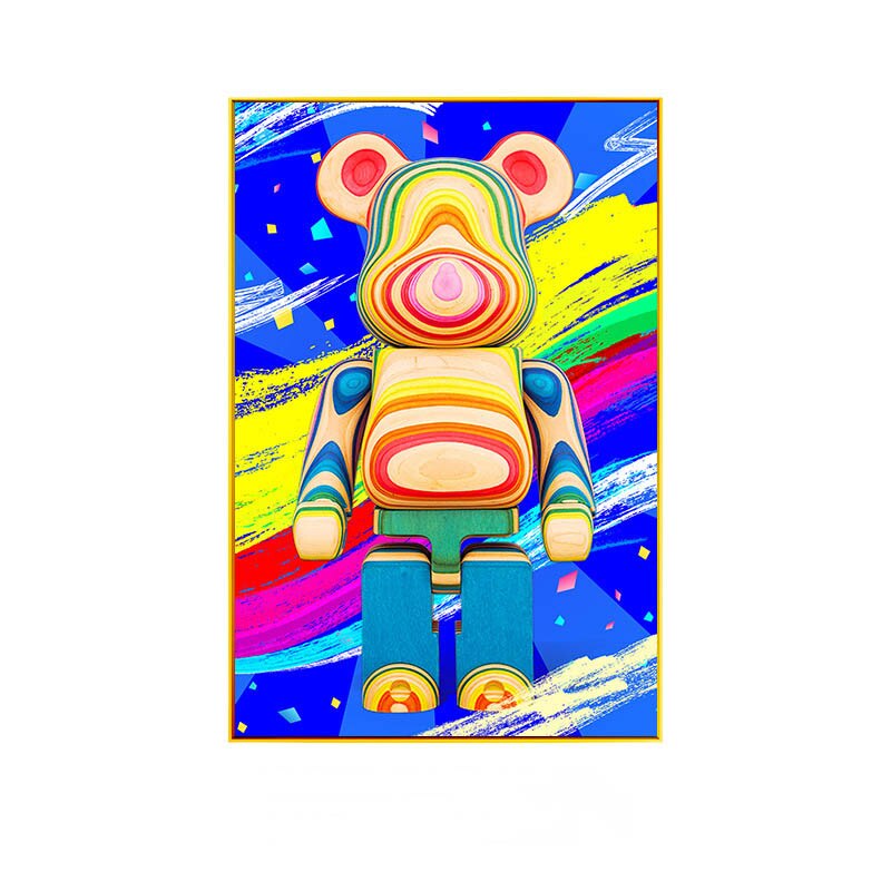 Arthia Designs - Colorful Street Fashion Bear Canvas Art - Review