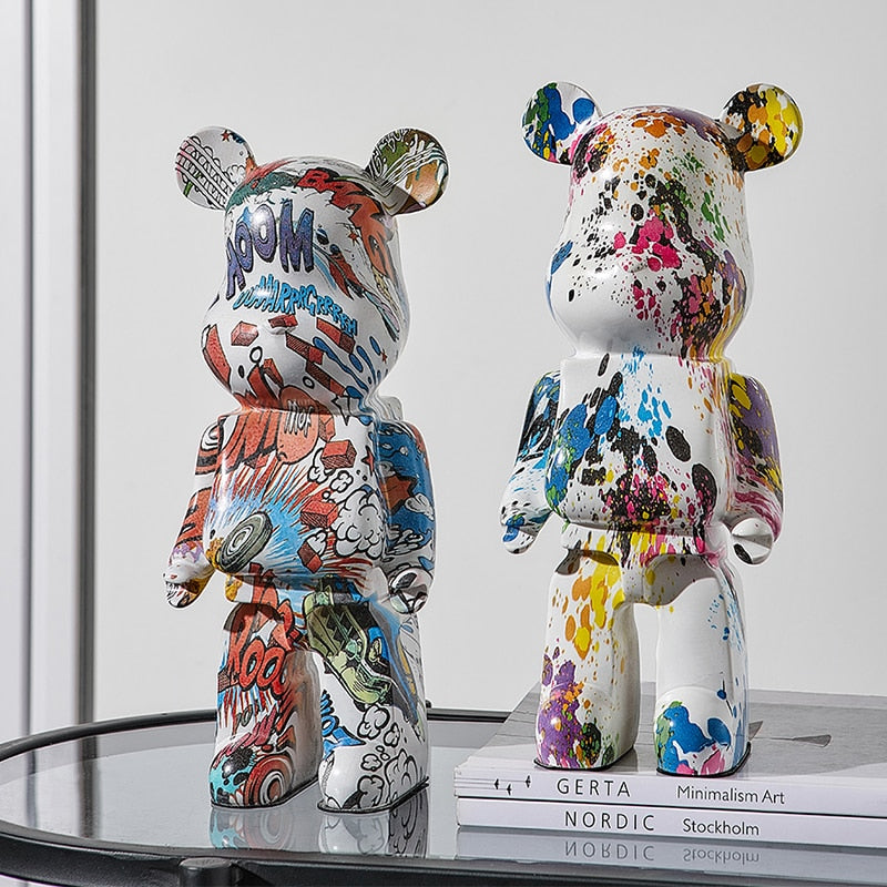 Arthia Designs - Graffiti Colorful Bear Statue - Review