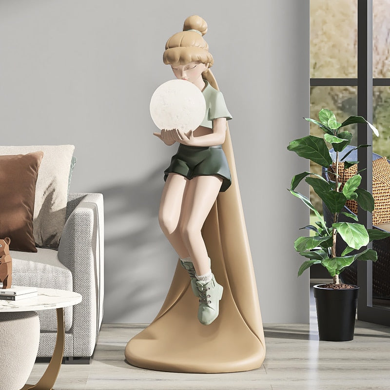 Arthia Designs - Floating Girl Holding Light Ball Statue - Review