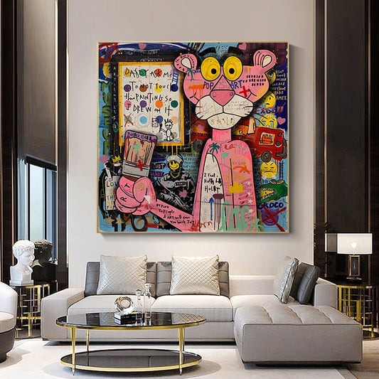 Arthia Designs - Pink Panther Graffiti Canvas Art - Review