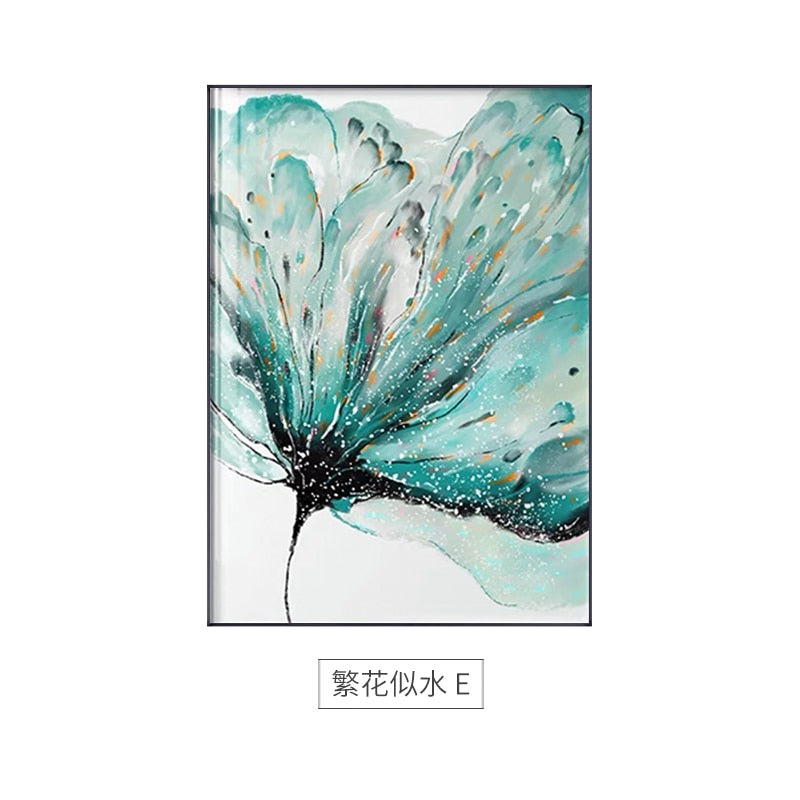 Arthia Designs - Abstract Blue Moon Flowers Canvas Art - Review