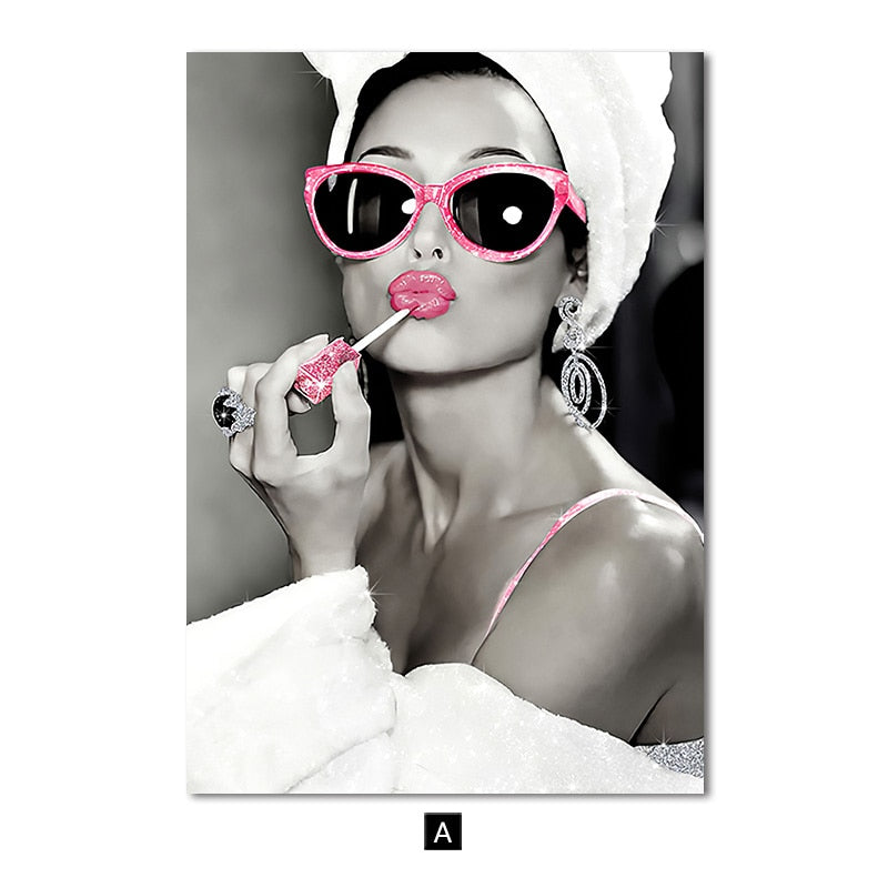 Arthia Designs - Fashion Woman Lip Canvas Art - Review