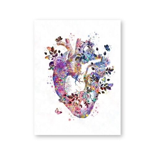 Arthia Designs - Floral Anatomy of Pregnancy Canvas Art - Review