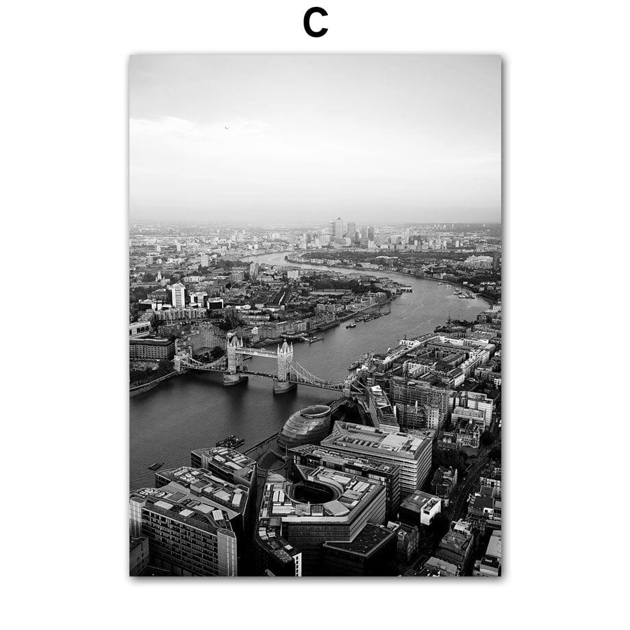 Arthia Designs - Black White London City Canvas Art - Review