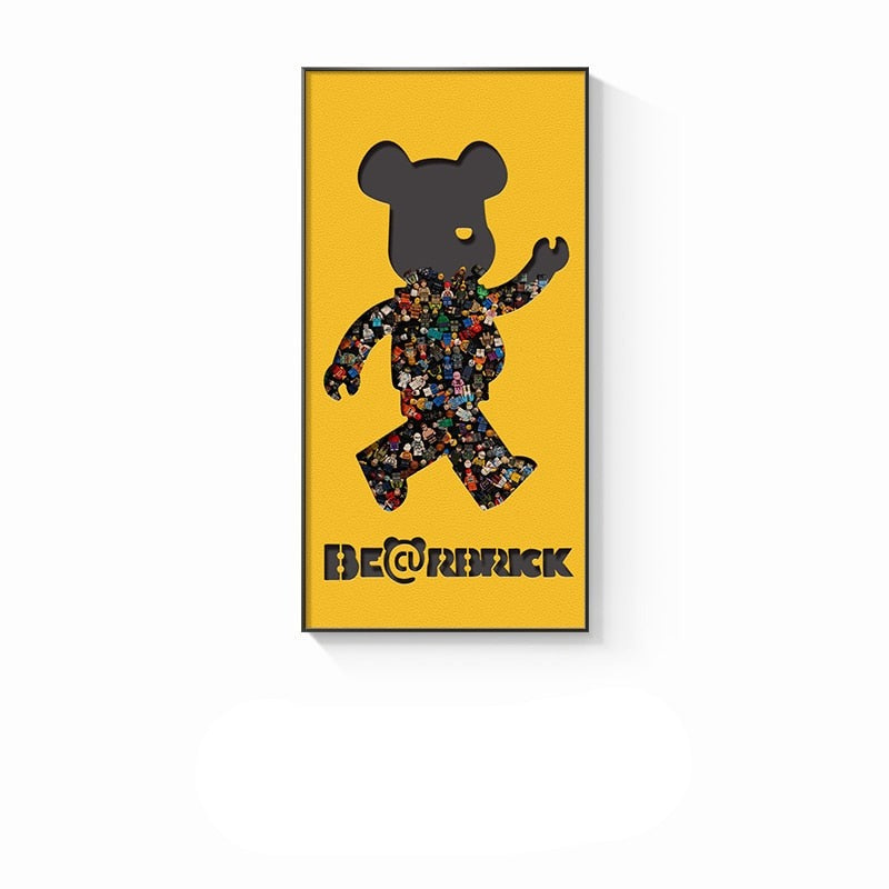 Arthia Designs - Bearbrick Street Posters Wall Canvas Art - Review