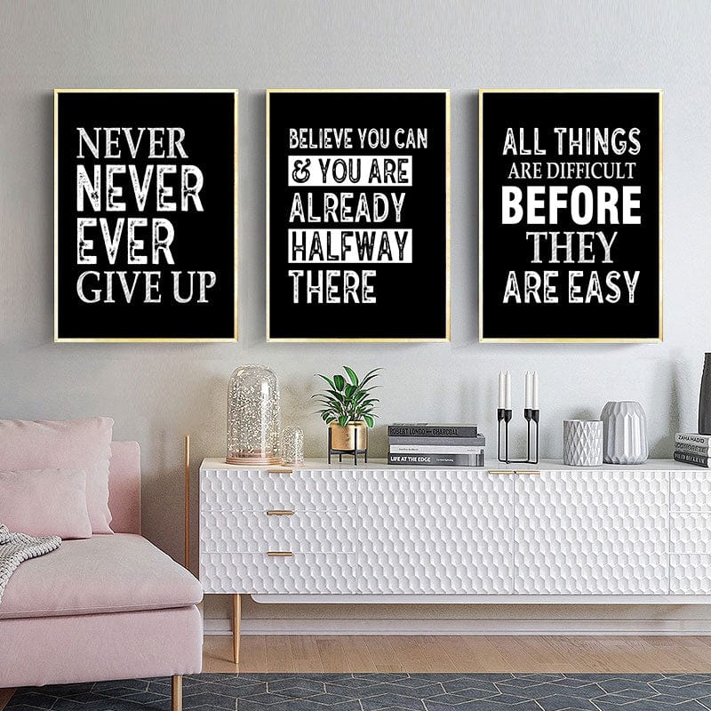 Arthia Designs - Hard Work Motivational Quotes Canvas Art - Review