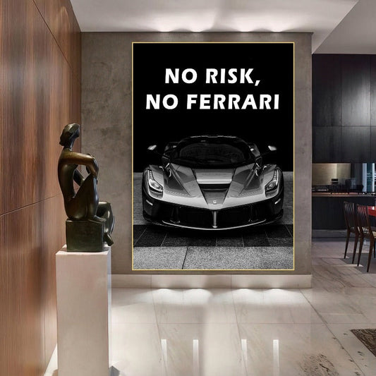 Arthia Designs - No Risk No Ferrari Canvas Art - Review