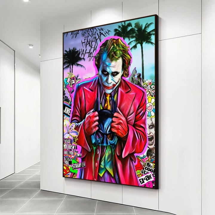 Arthia Designs - Graffiti Comic Joker Canvas Art - Review