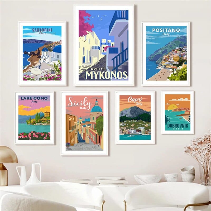 Arthia Designs - Famous Travel Europe Cities Canvas Art - Review